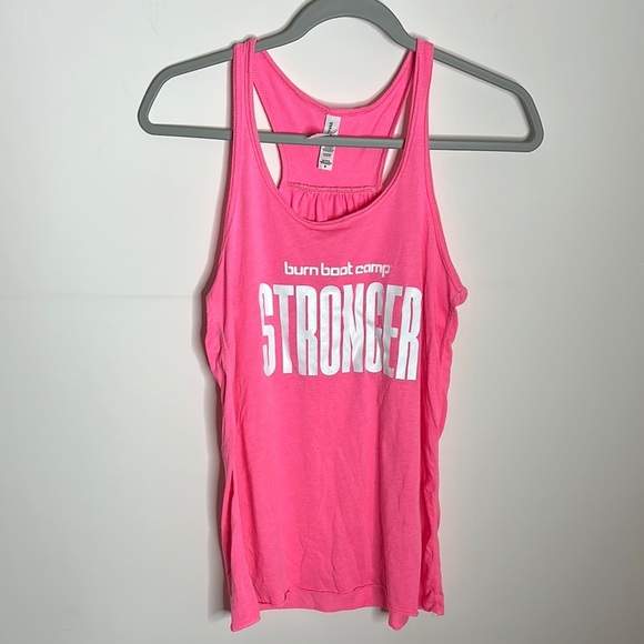 Burn Boot Camp Stronger hot pink tank size M EUC - Picture 1 of 4